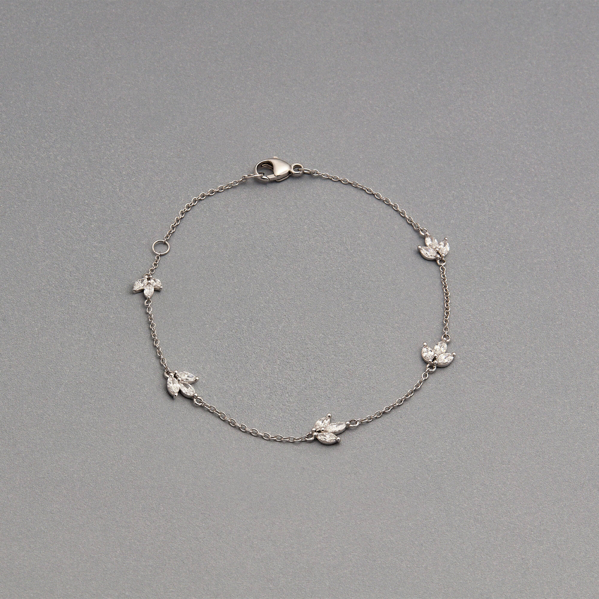 LAB-Created Diamond Fleur Bracelet - 5