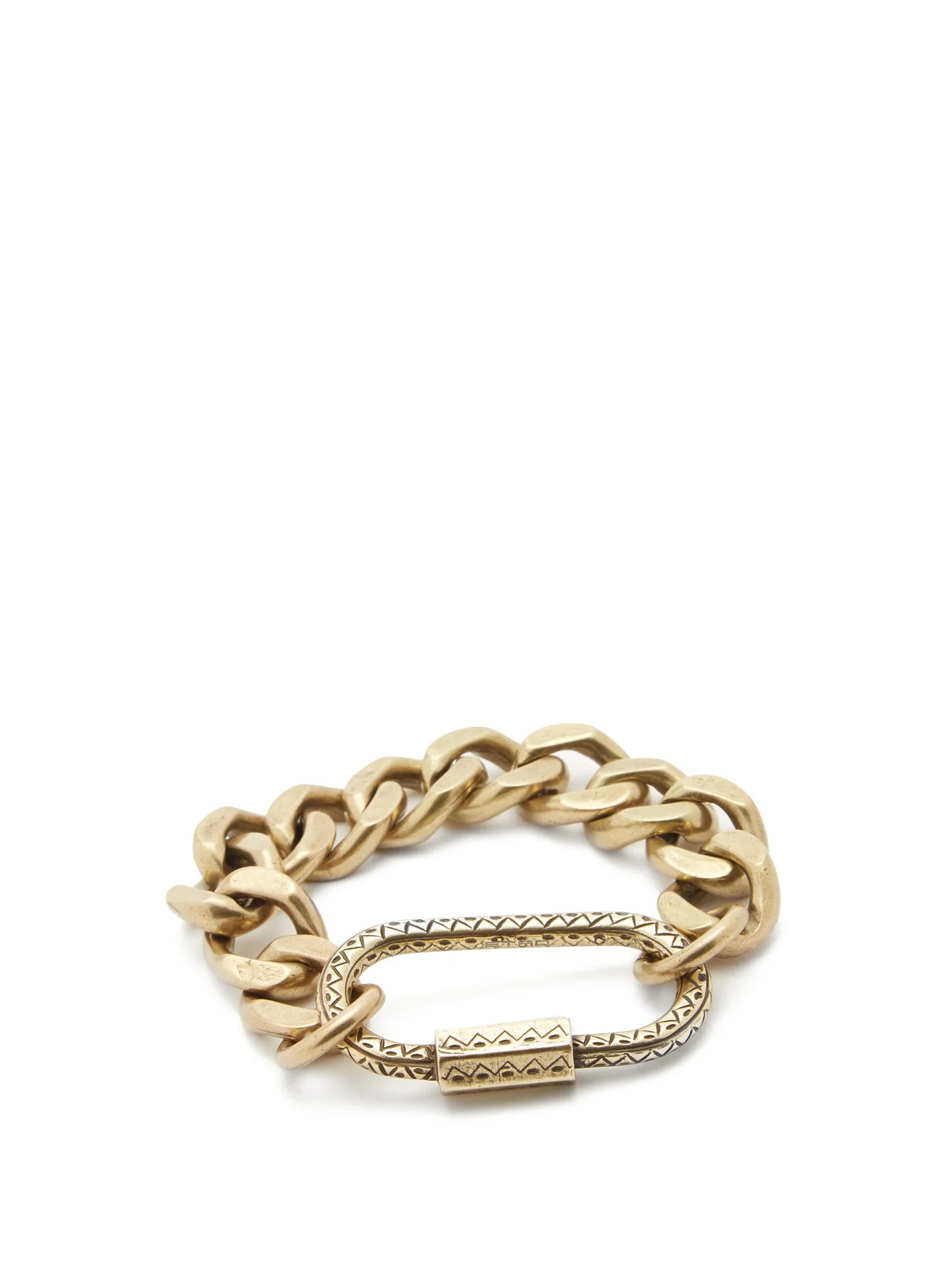 Carabiner curb-chain bracelet - 1