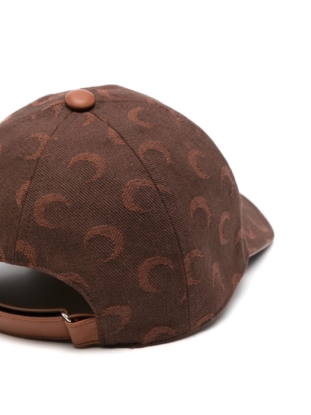 moon-jacquard twill baseball cap - 2