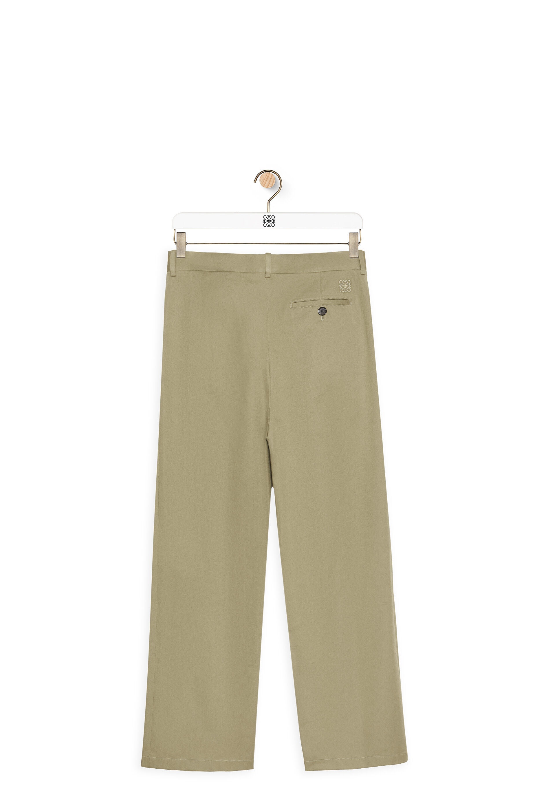LOEWE】PLEATED CHINO MILITARY カーキ 46サイズ