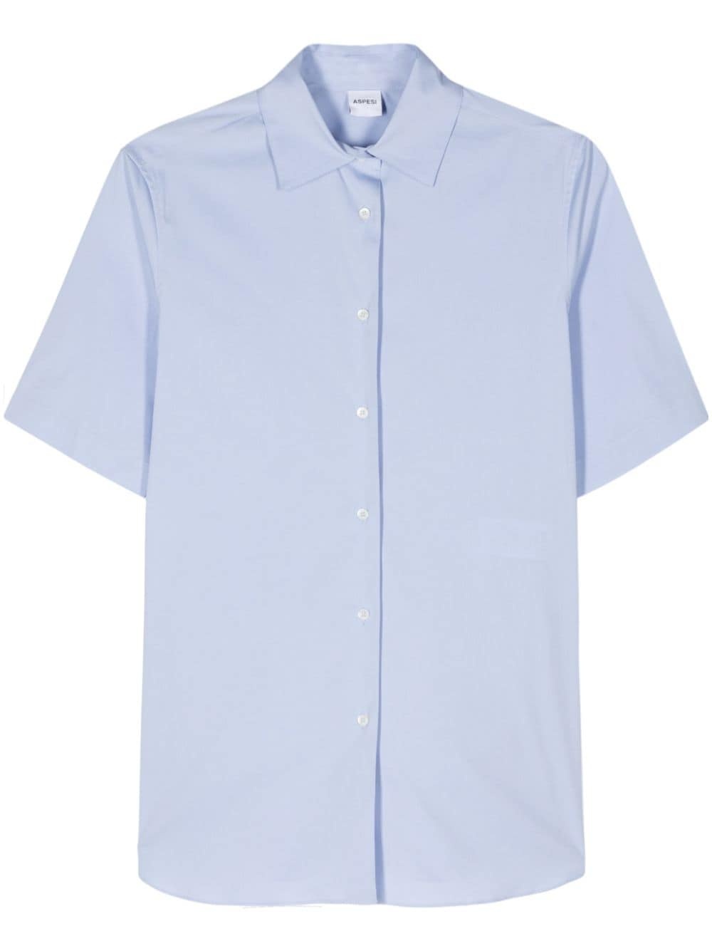 tied-waist poplin shirt - 1