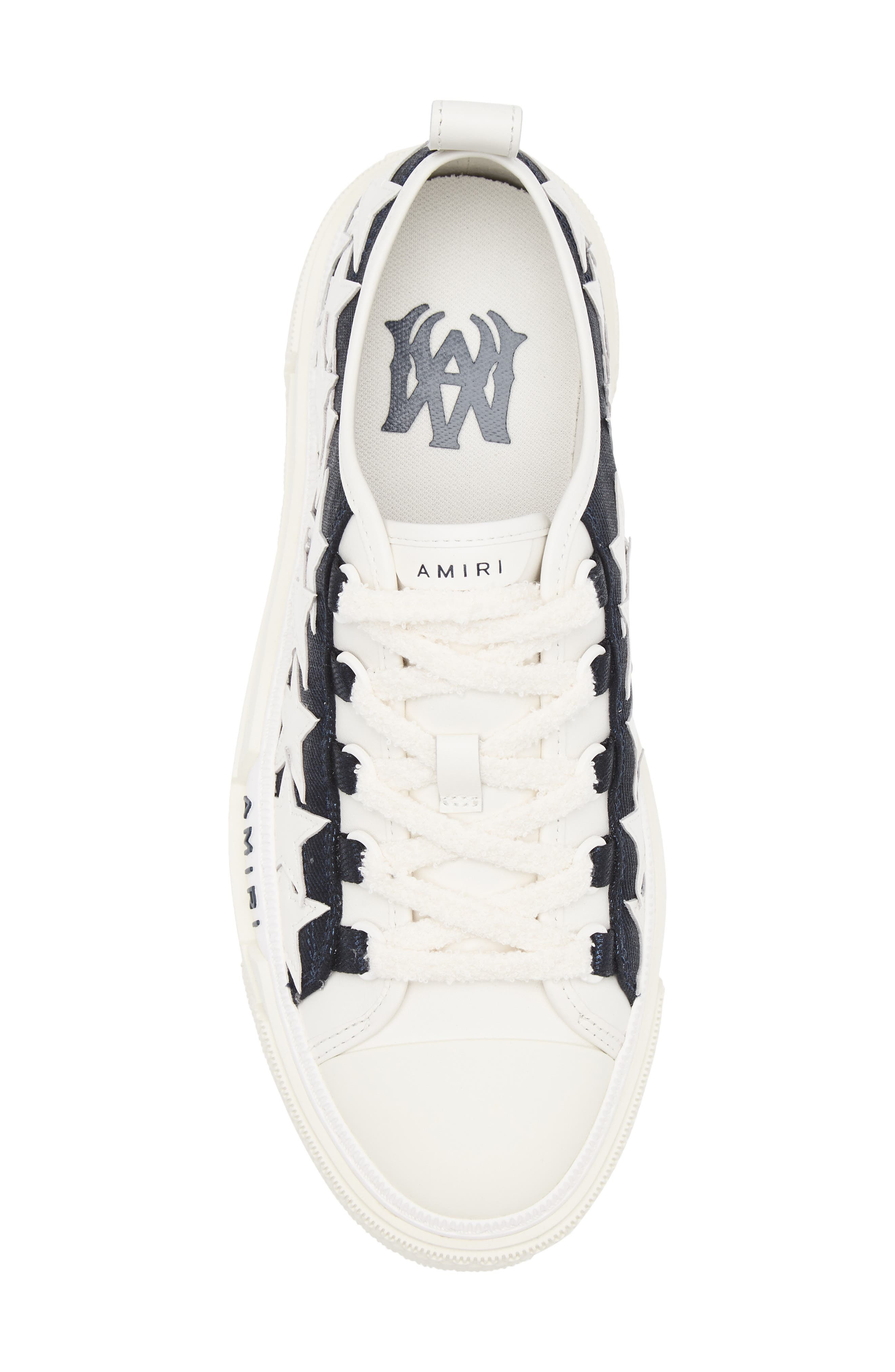 AMIRI Denim Stars Low Top Platform Sneaker in Wet Shimmer at Nordstrom - 5