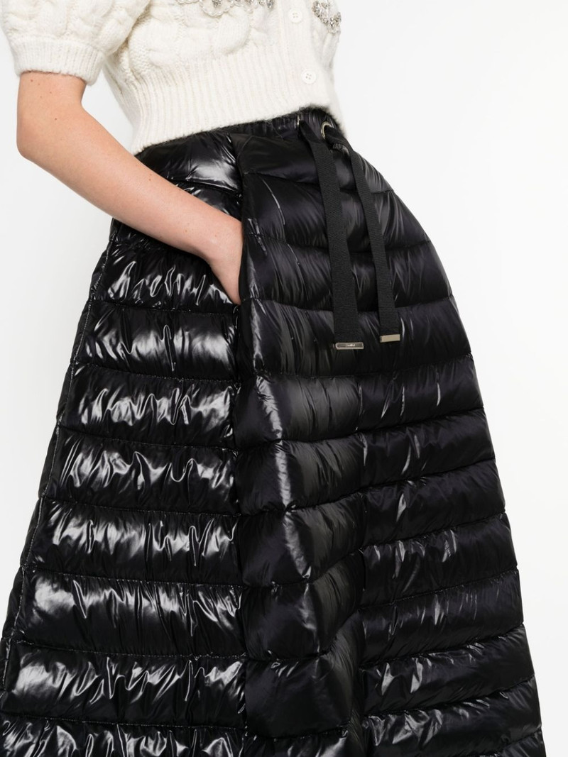 drawstring padded down maxi skirt 5