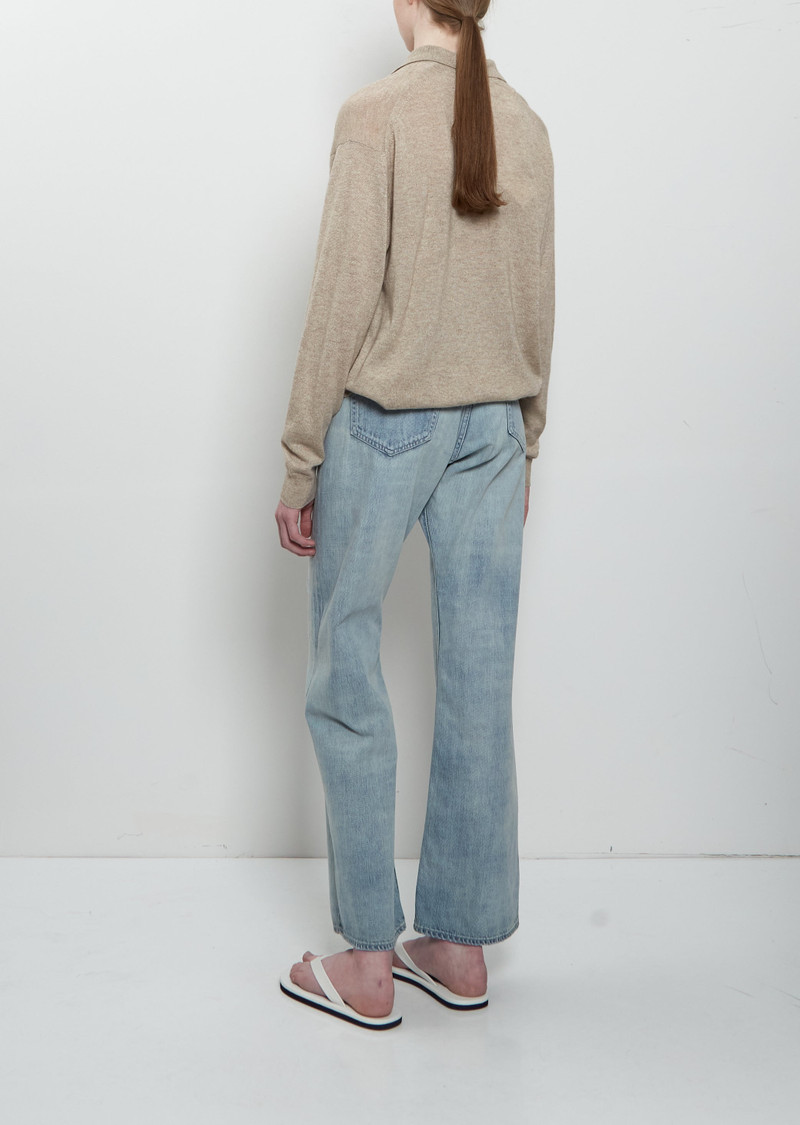 AURALEE Faded Selvedge Light Denim Pants outlook