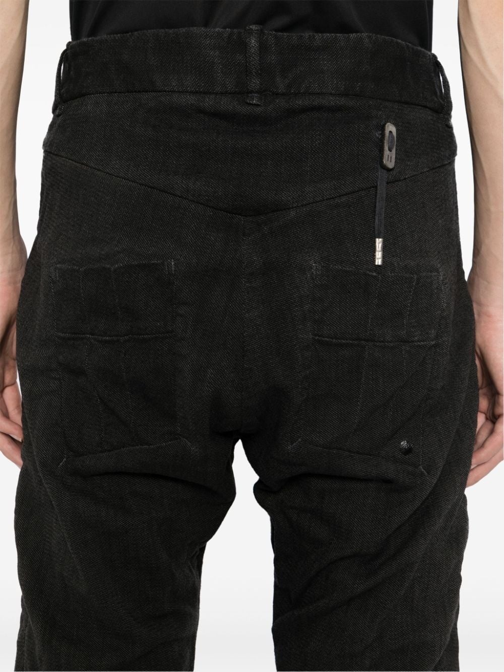 moulded drop-crotch trousers - 5