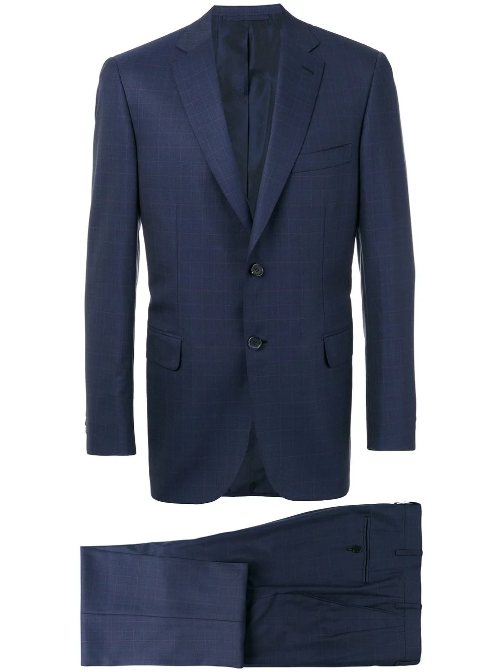 Wool single-breasted suit - 1