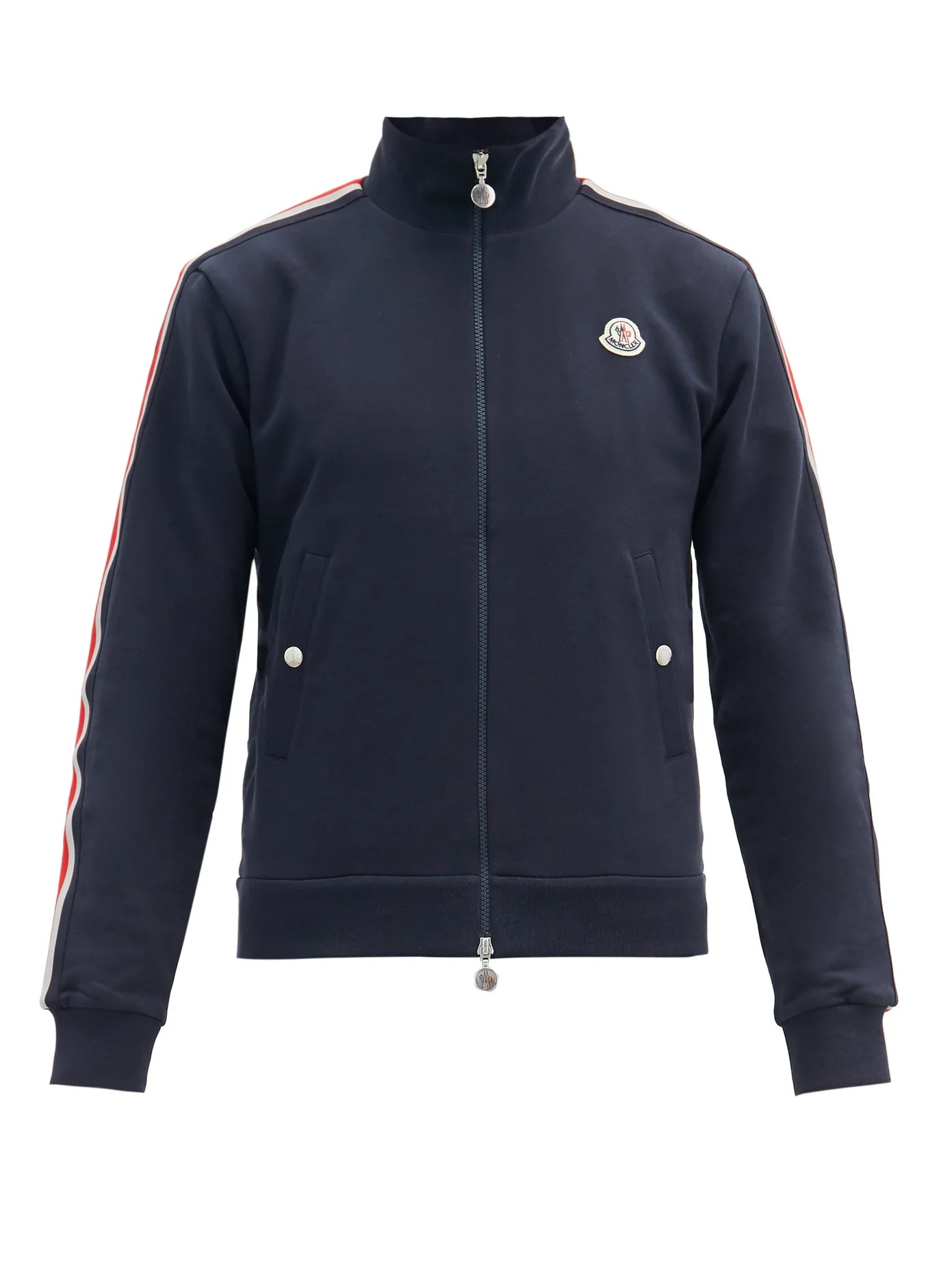 Zip-through cotton-jersey track top - 1