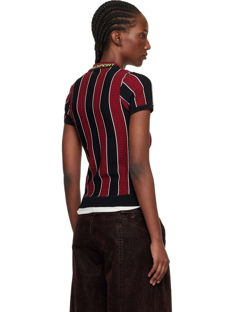 Red & Black Logo Tight T-shirt 3