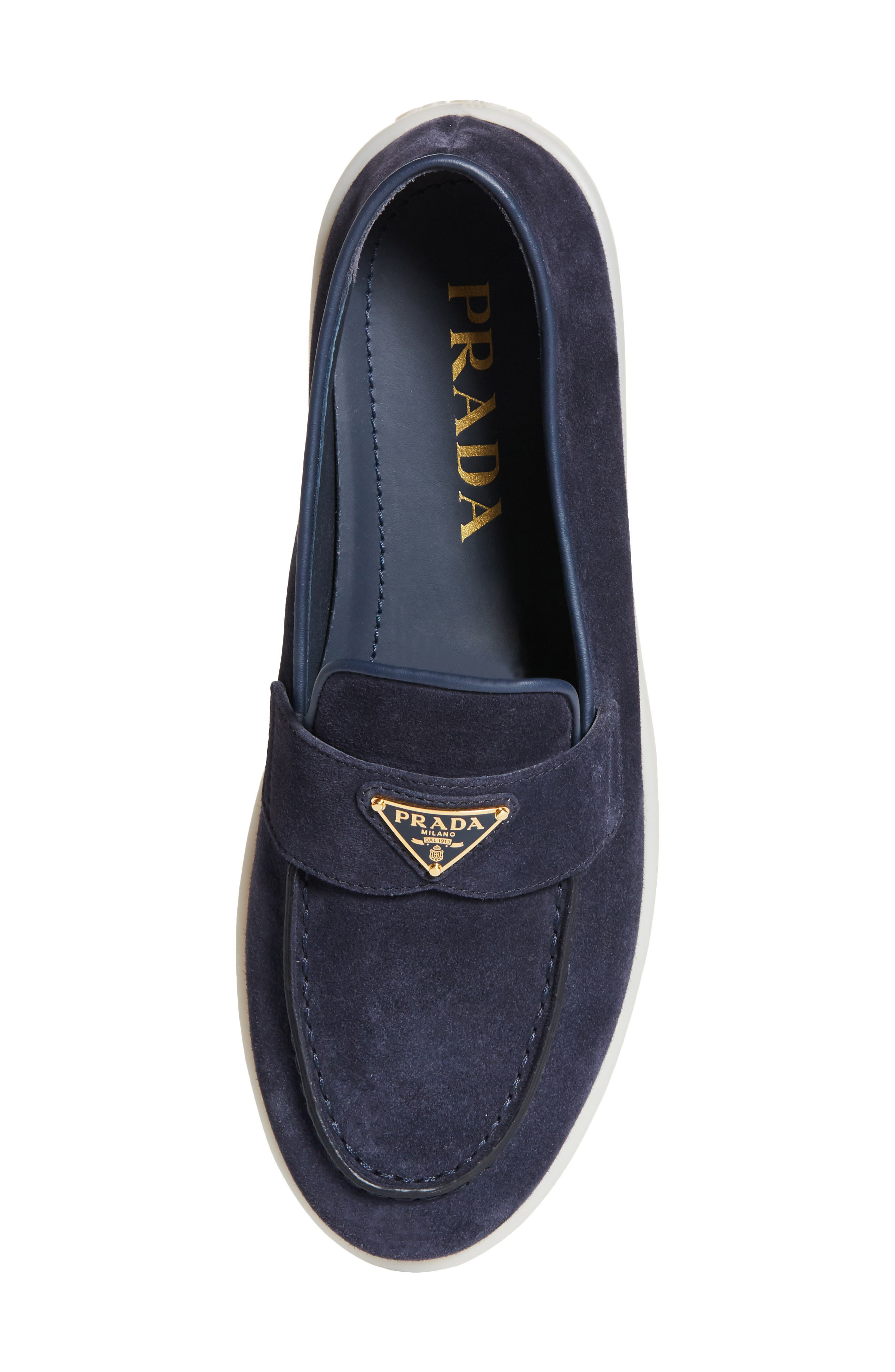 Prada Saint Tropez Loafer in Bleu at Nordstrom - 5