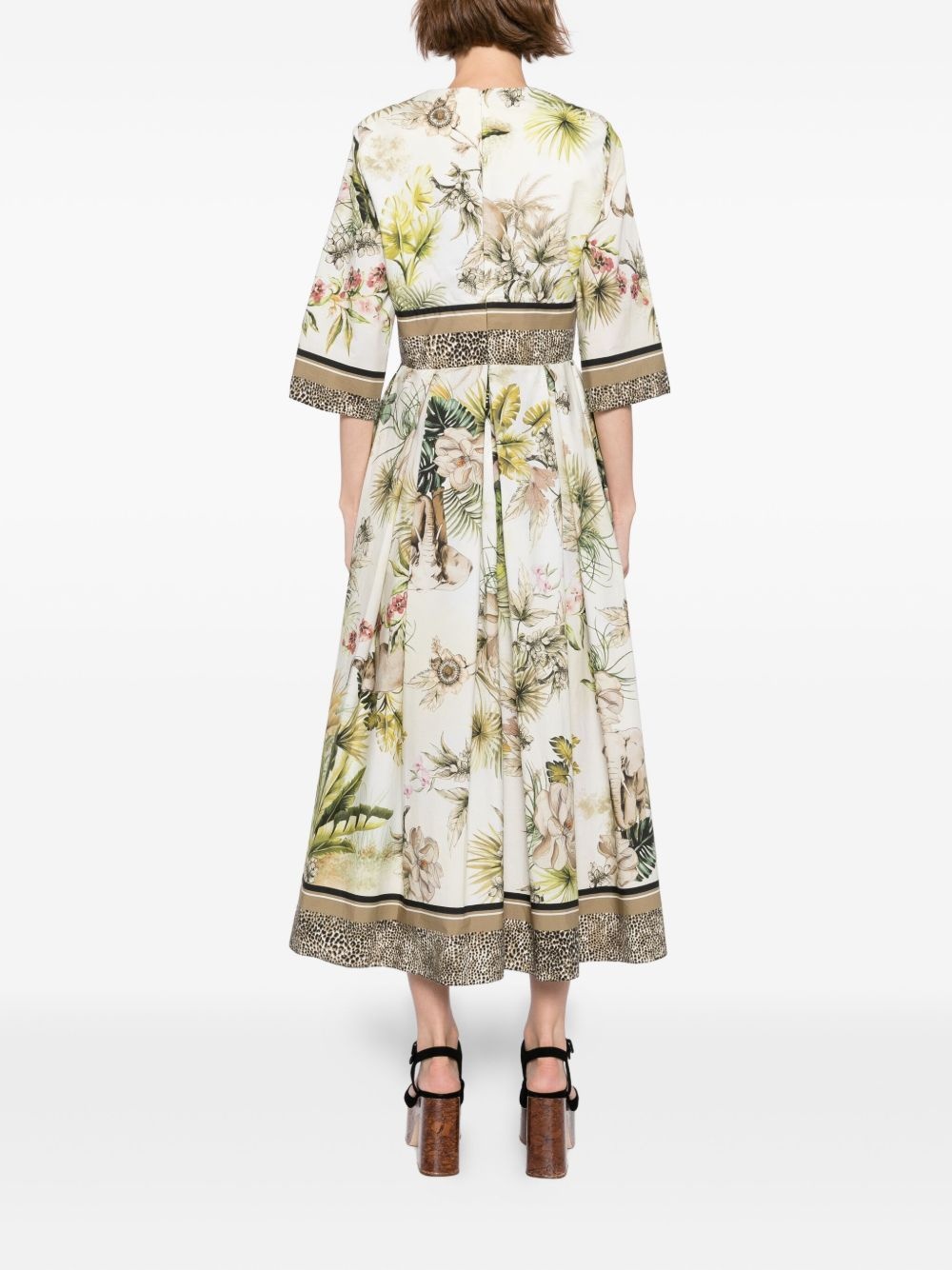 savannah-print dress - 4