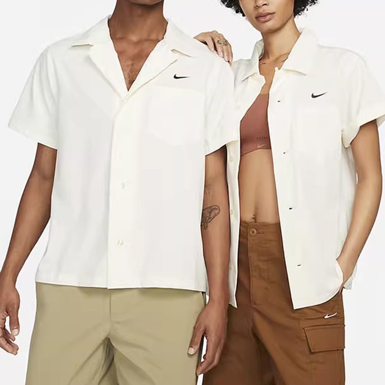 Nike SB Short Sleeve Bowling Shirt 'White' DV9074-113 - 3