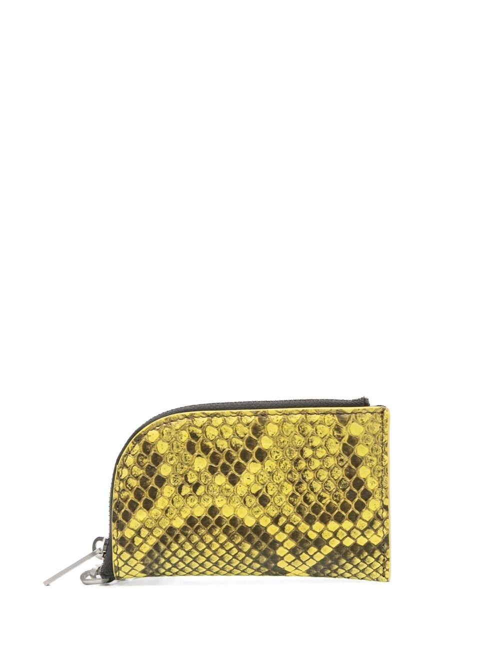 zip-around snakeskin wallet - 2