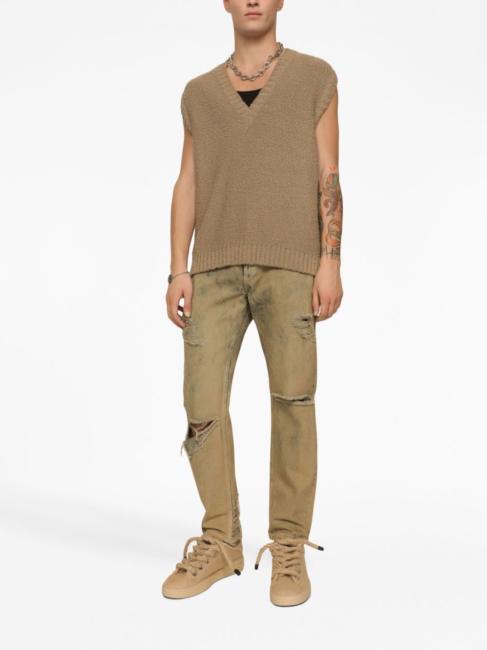 ripped slim-fit jeans - 2