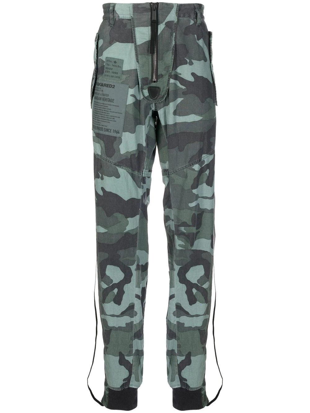 camouflage-print losse-fit trousers - 1