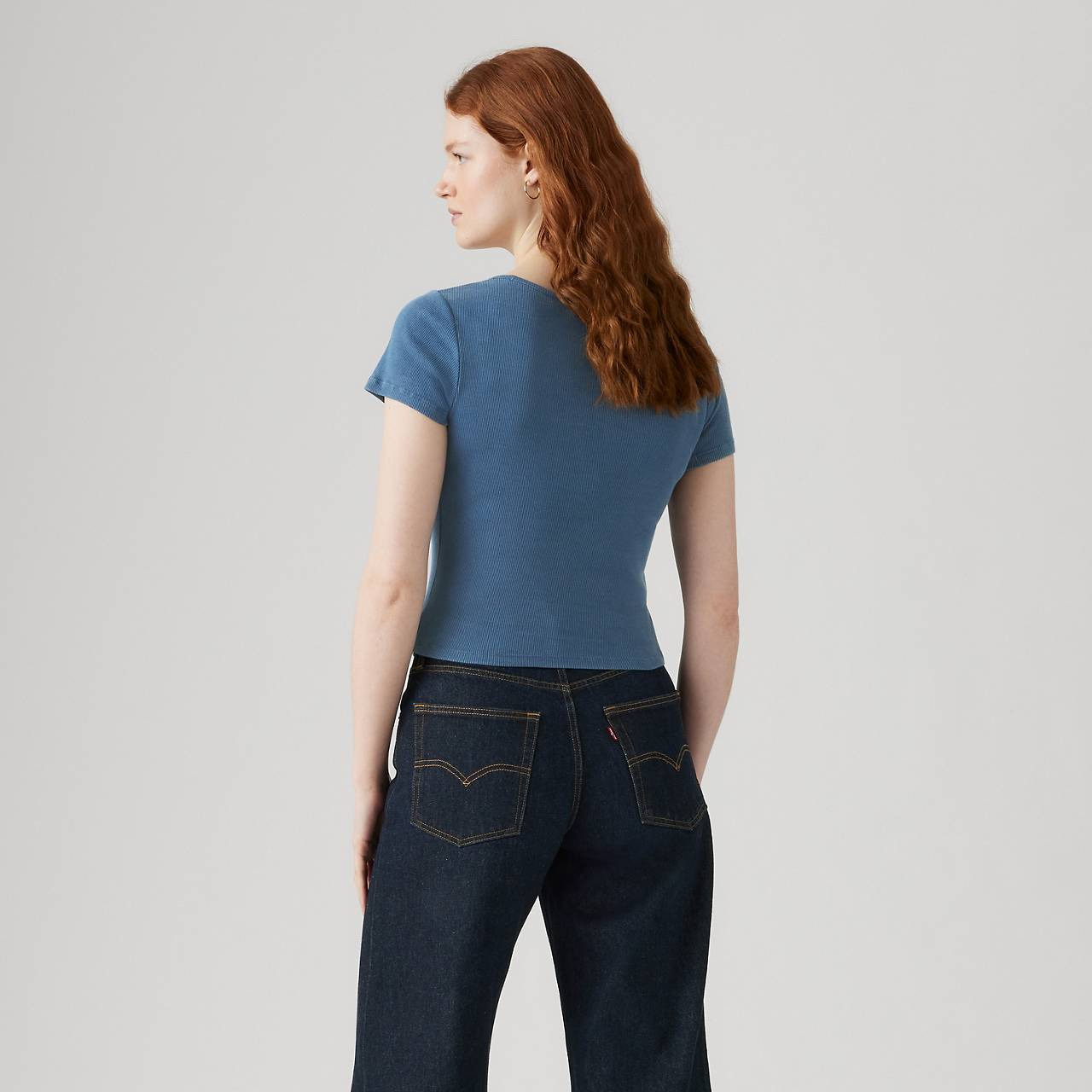 ESSENTIAL SQUARE NECK TEE - 4