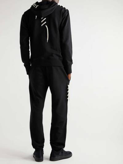 Craig Green Lace-Detailed Cotton-Jersey Hoodie outlook