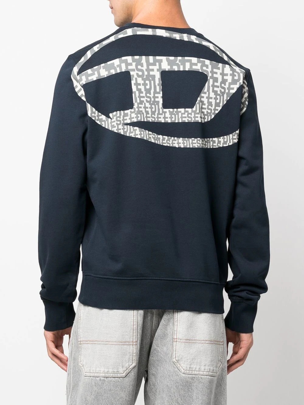 logo-print crew neck jumper - 2