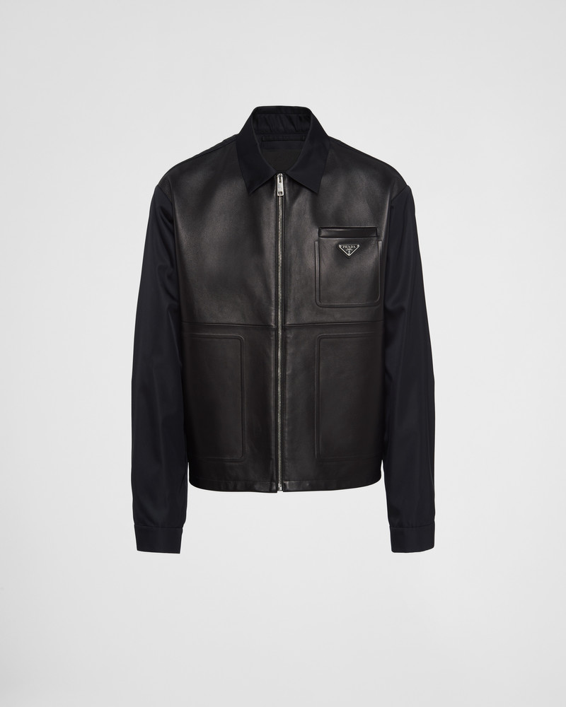 Prada Re-Nylon and leather jacket - SGC182_1WQ8_F0002_S_231