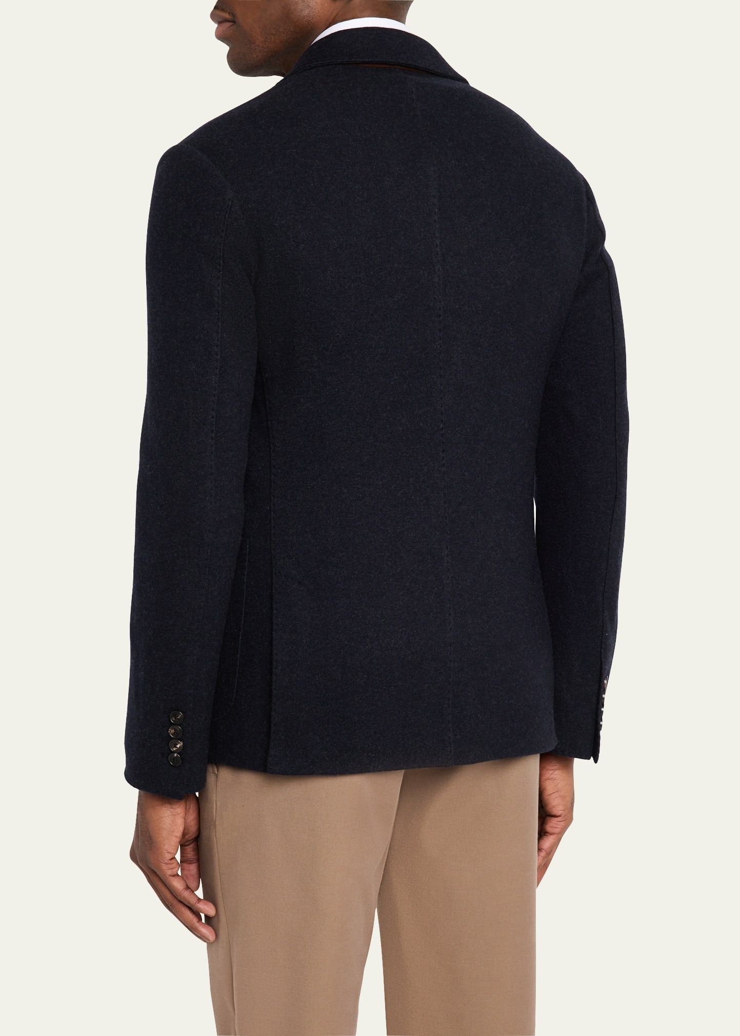 Men's Cashmere Single-Breasted Sweater Jacket - 3