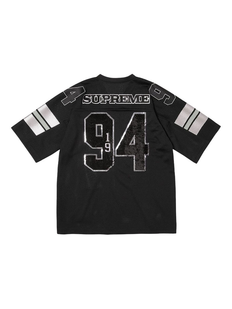 Supreme Spiderweb Football jersey T-shirt outlook