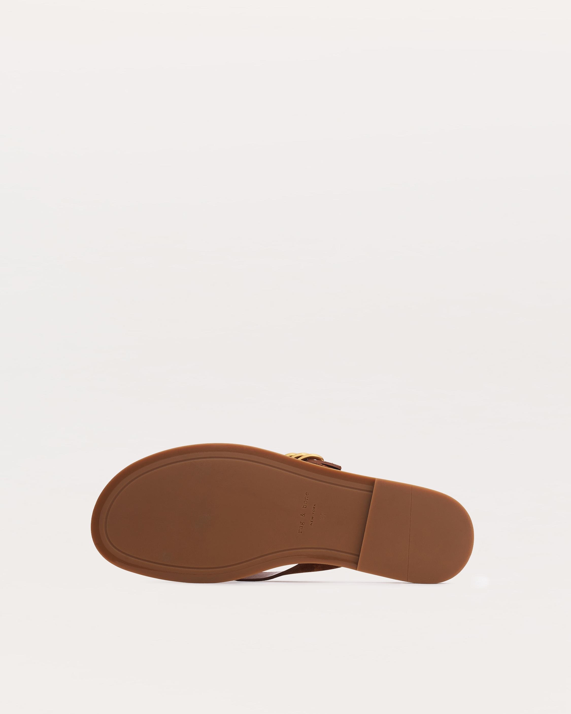 Gia Italian Suede Thong Sandals - 5