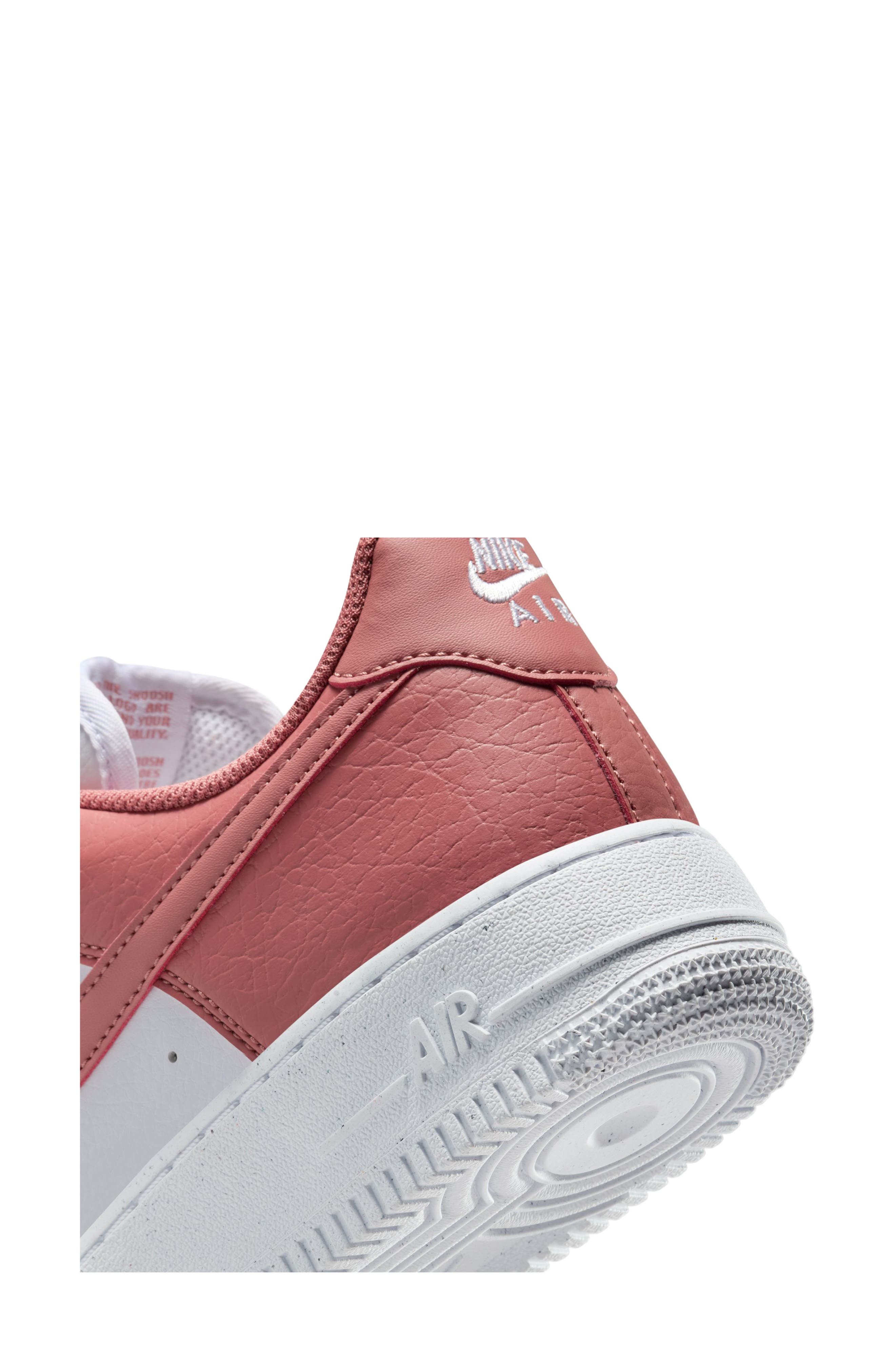 Nike Air Force 1 '07 SE Sneaker in White/Pink/Metallic Silver at Nordstrom - 7