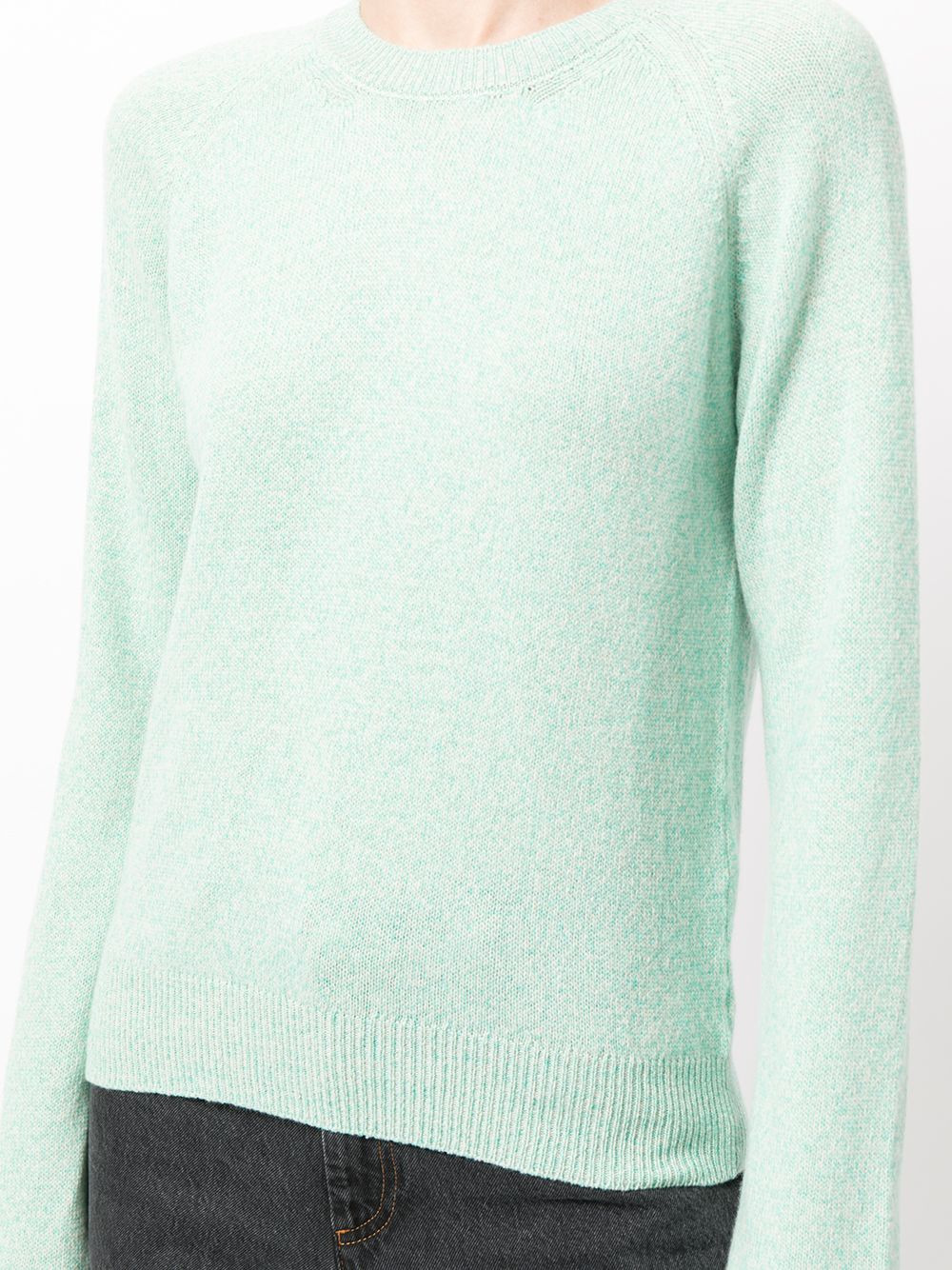 fine-knit ribbed-trim jumper - 5
