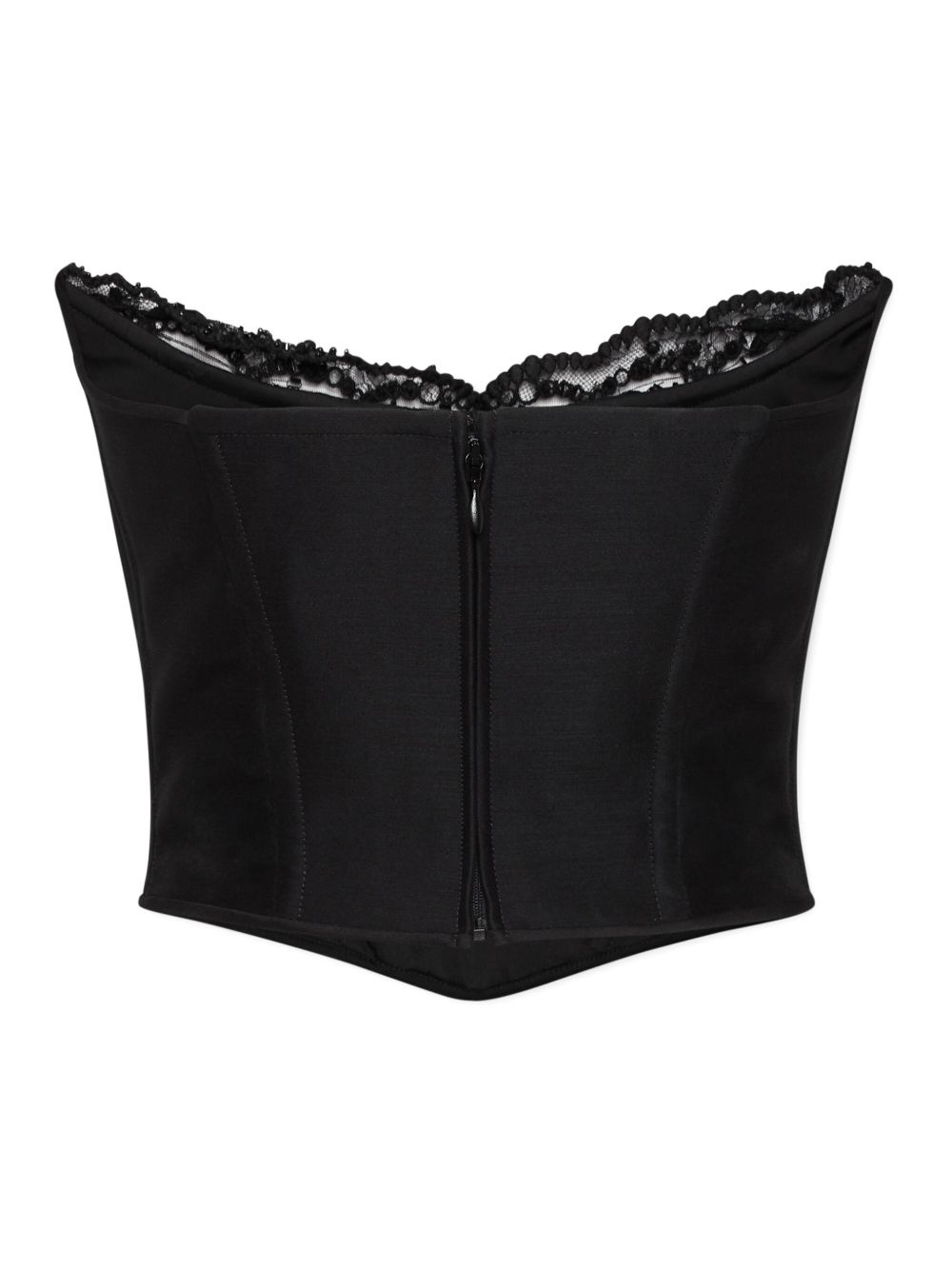 lace-detail corset top - 2