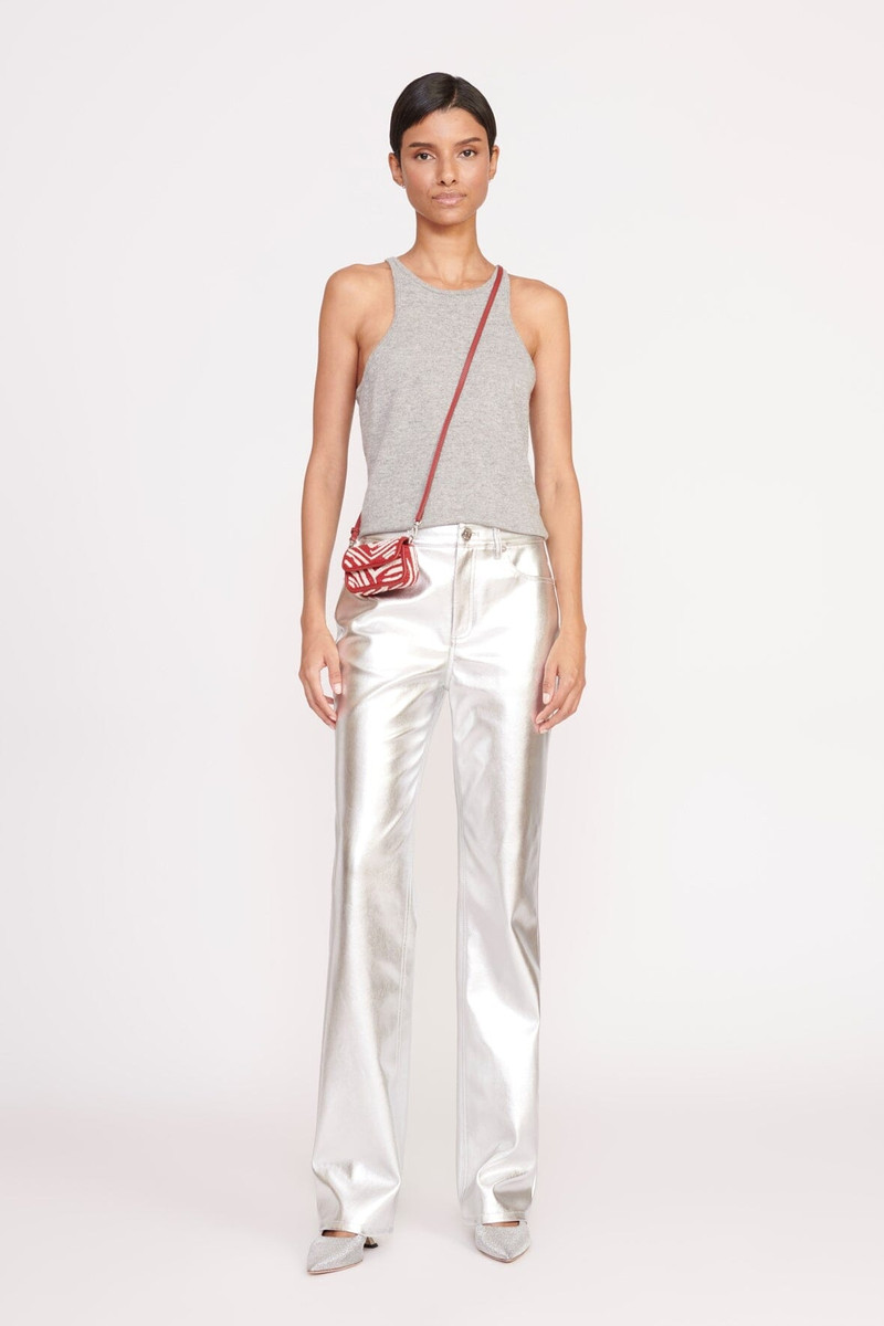 STAUD STAUD TOMMY TINY BEADED BAG SCARLET WHITE outlook