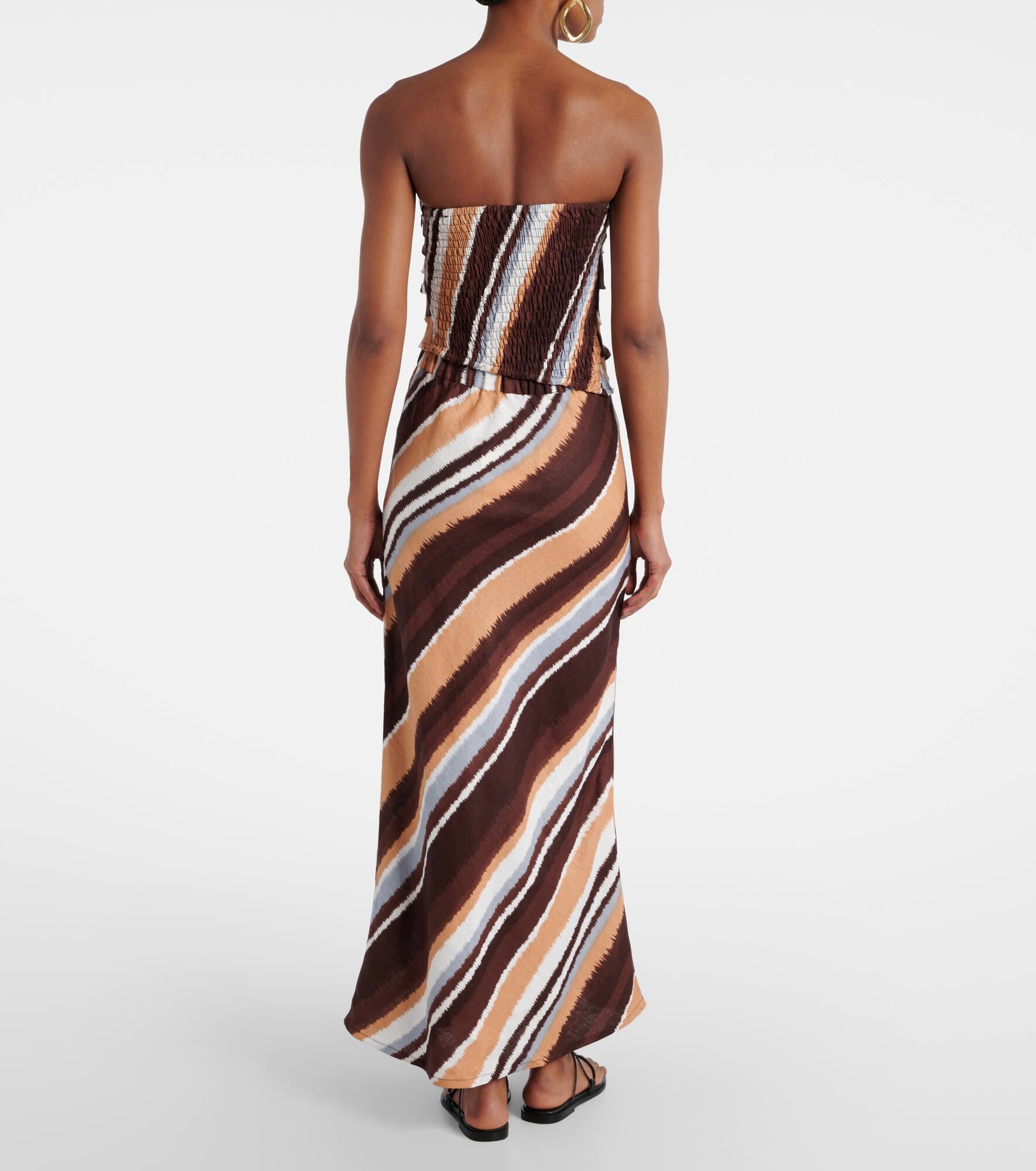 Setubai striped linen top - 3