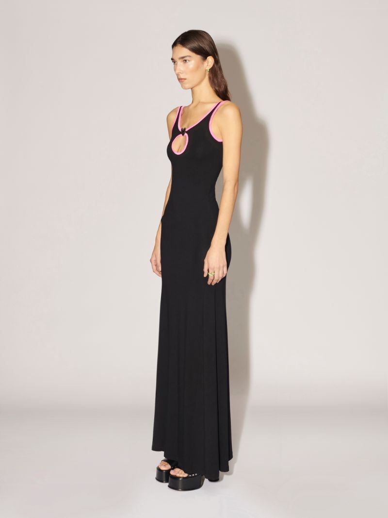 HEART HOLE LONG DRESS - 4