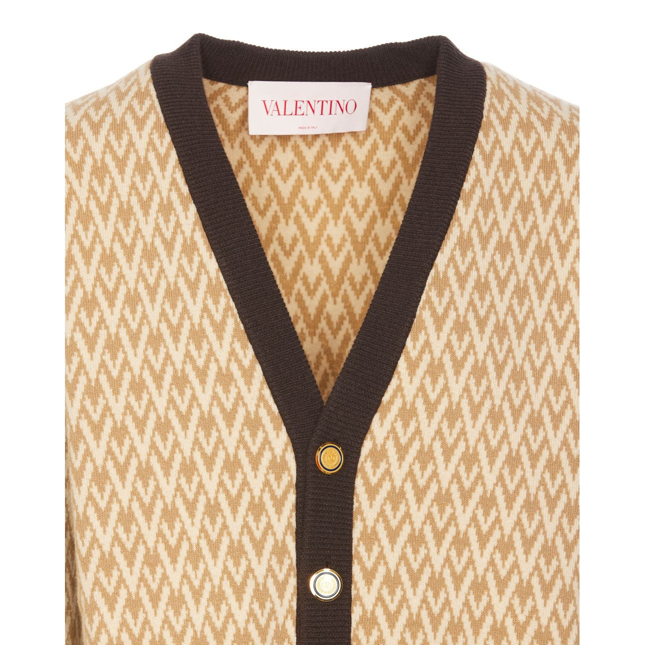 Valentino Garavani Men Toute La V Motif Cardigan - 4