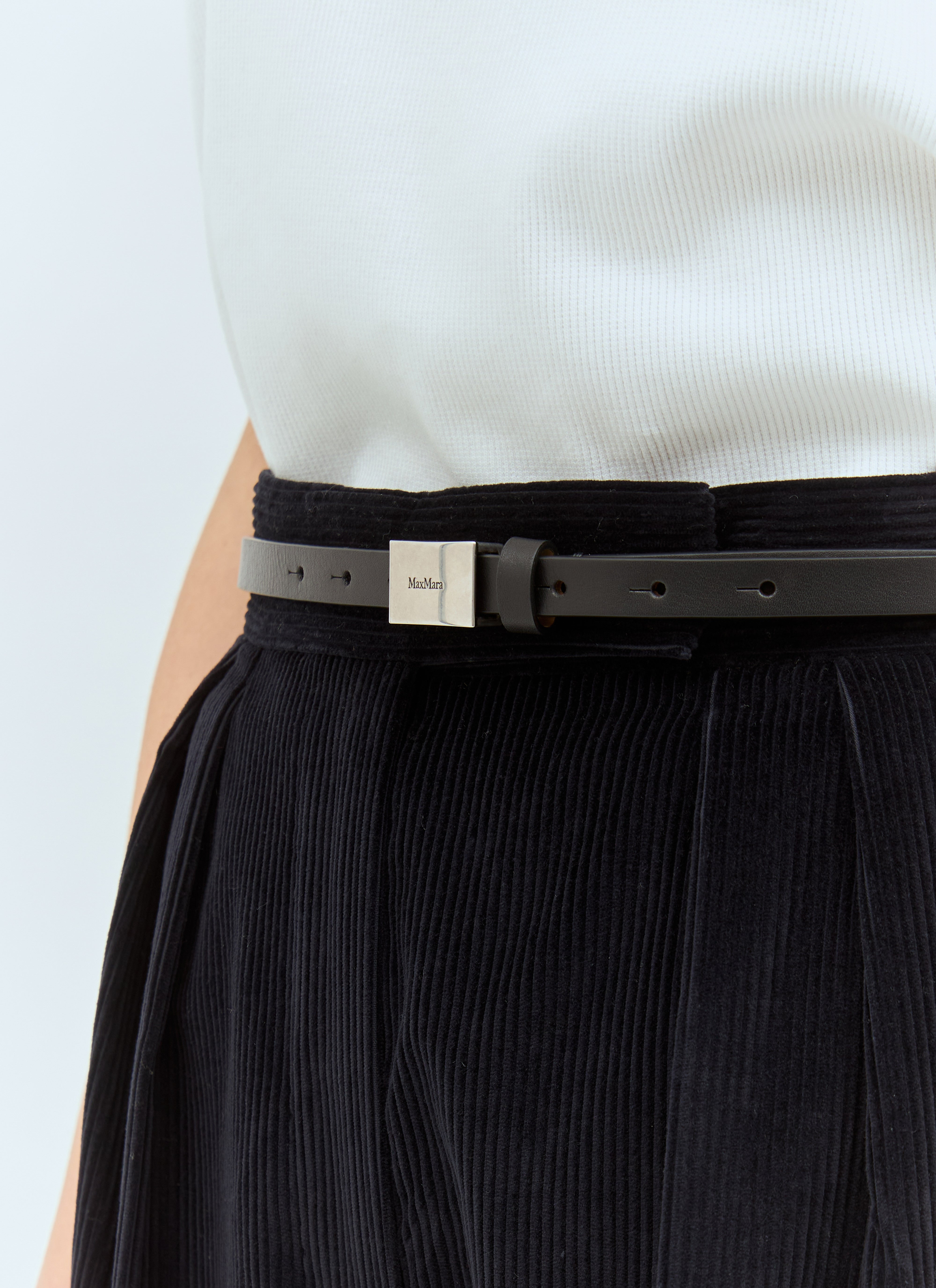 Max Mara Women Logo Tag Leather Belt - 4