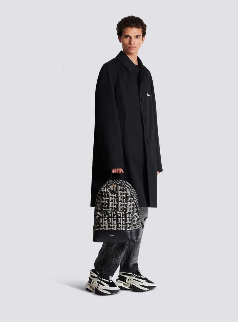 Balmain Backpack with jacquard monogram outlook