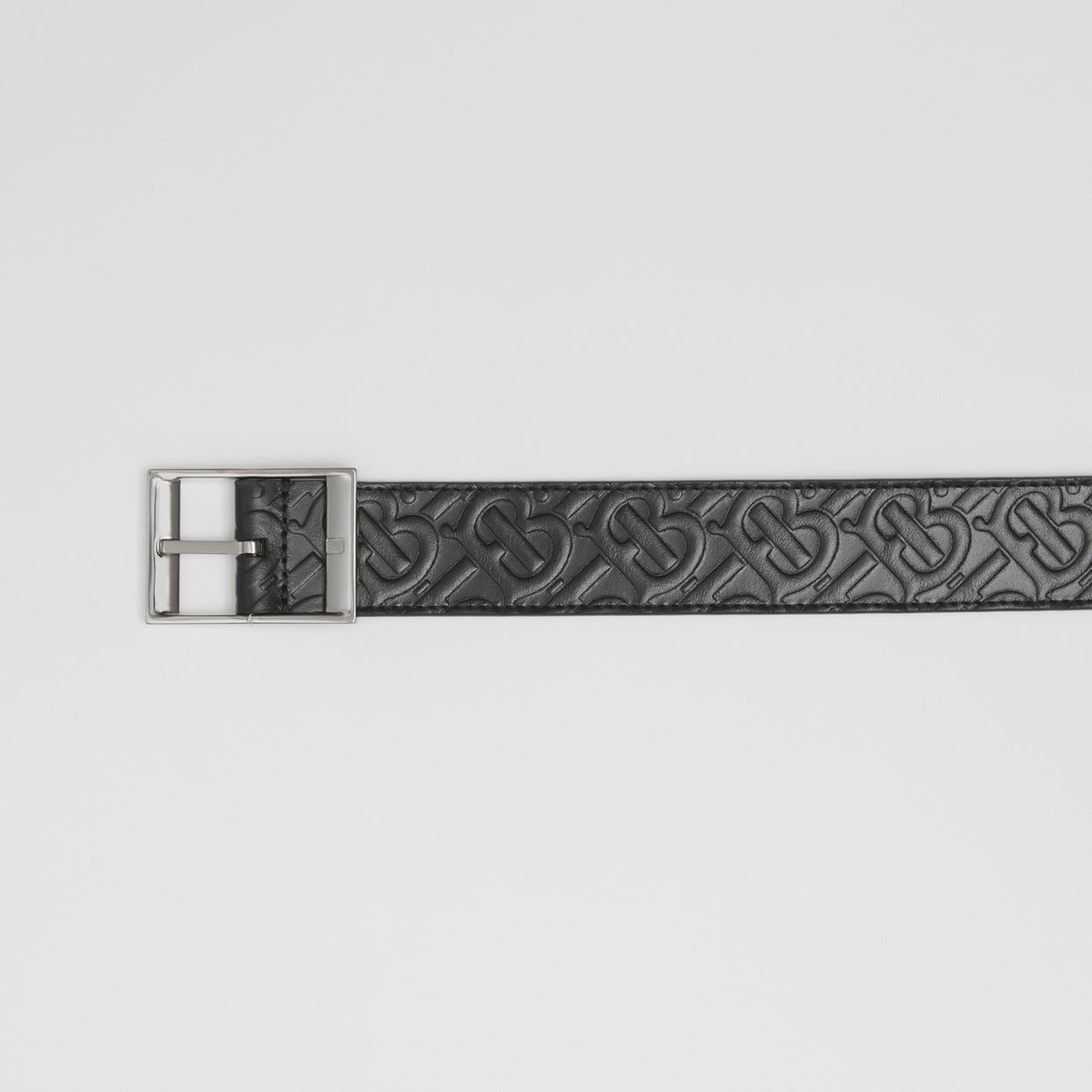 Reversible Embossed Monogram Leather Belt - 2