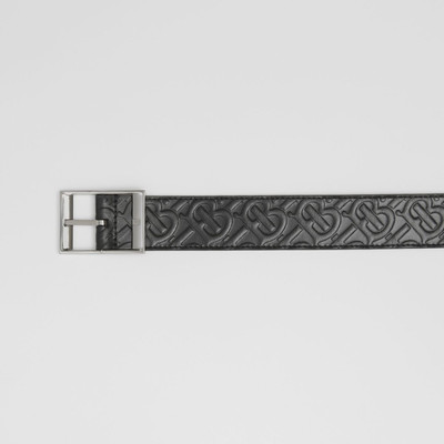 Burberry Reversible Embossed Monogram Leather Belt outlook