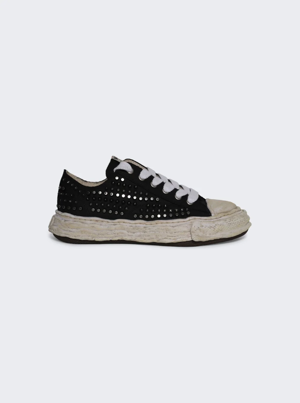 Peterson 23 Og Sole Studded Canvas Low-top Sneaker Black - 1