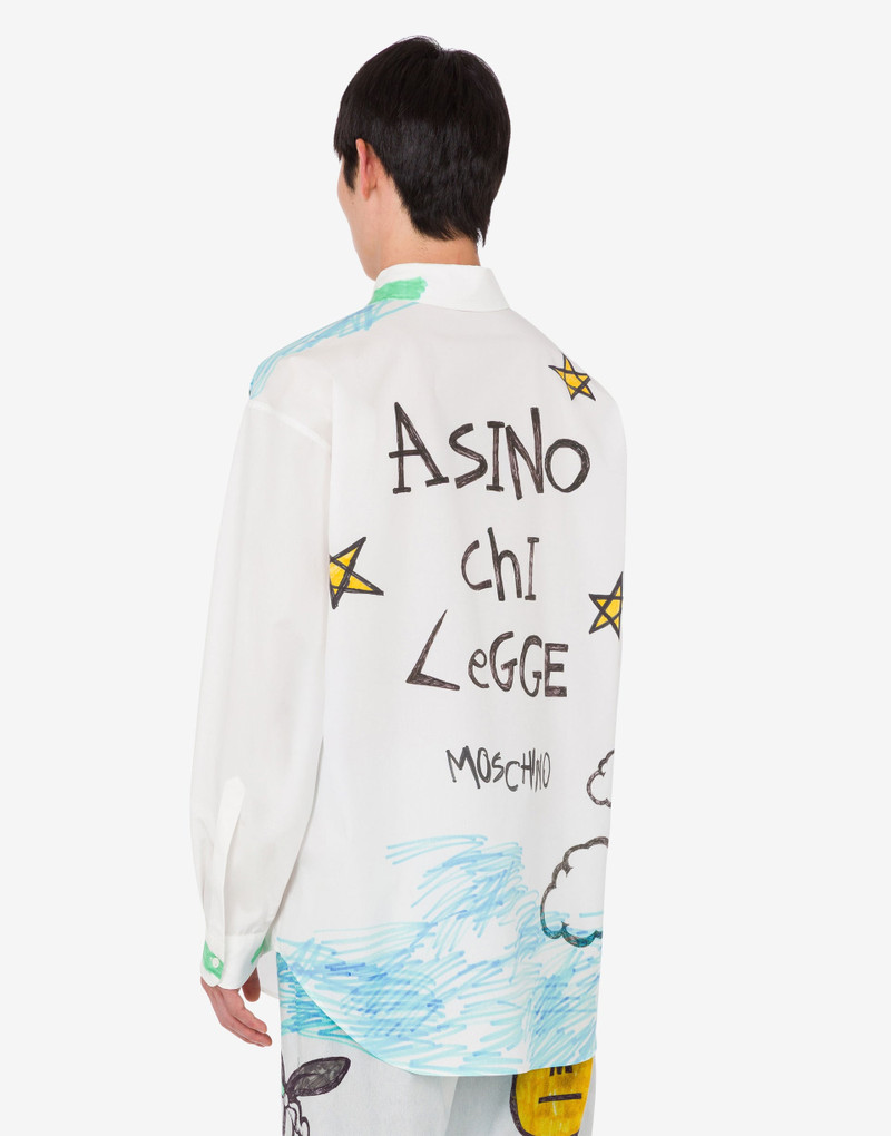 Moschino PRINTED COTTON POPLIN SHIRT outlook