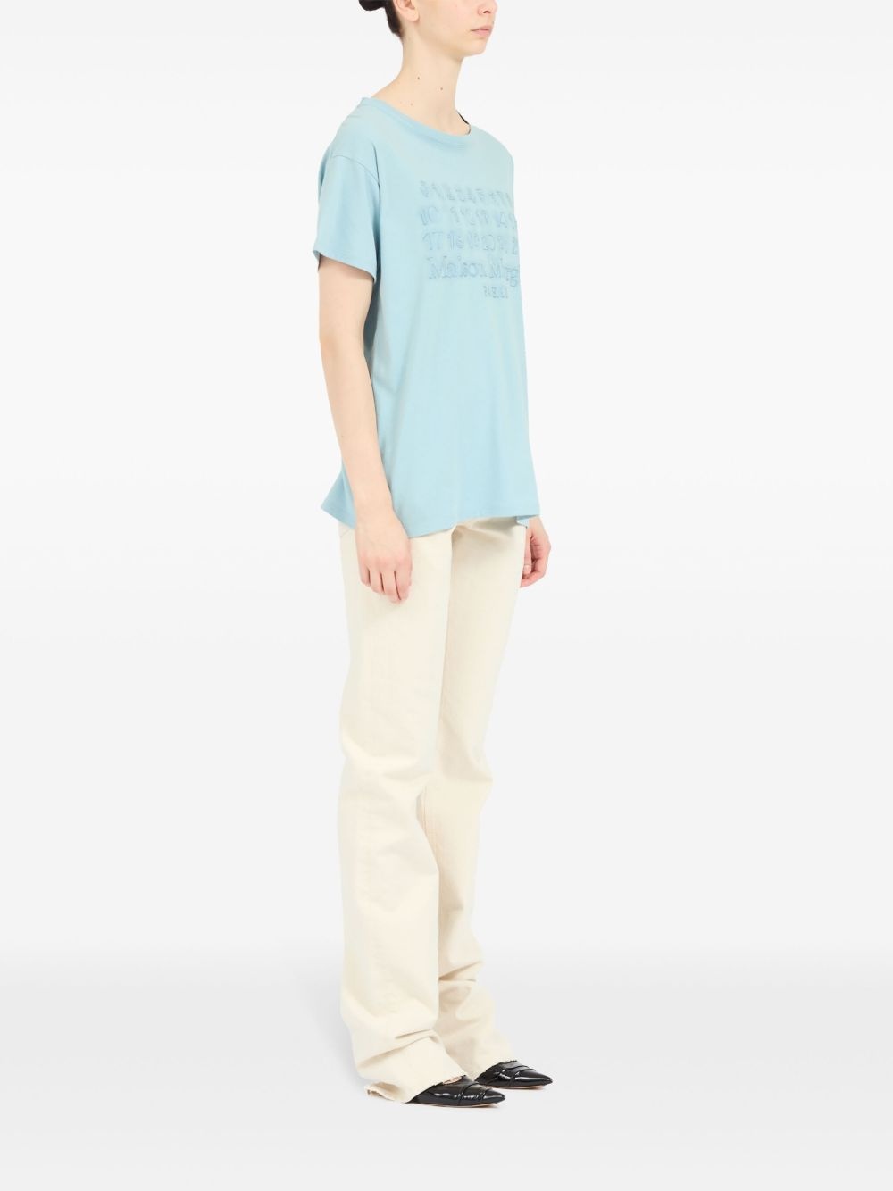 logo-print cotton T-shirt - 3