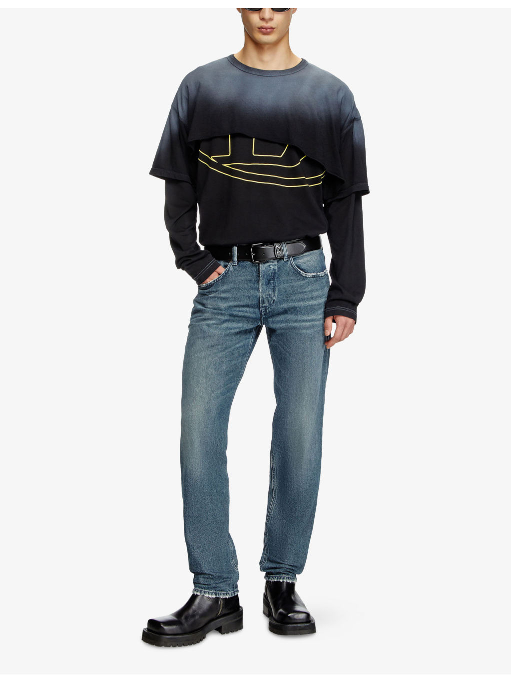 2023 D-Finitive Tapered-Leg Regular-Fit Denim-Blend Jeans - 2