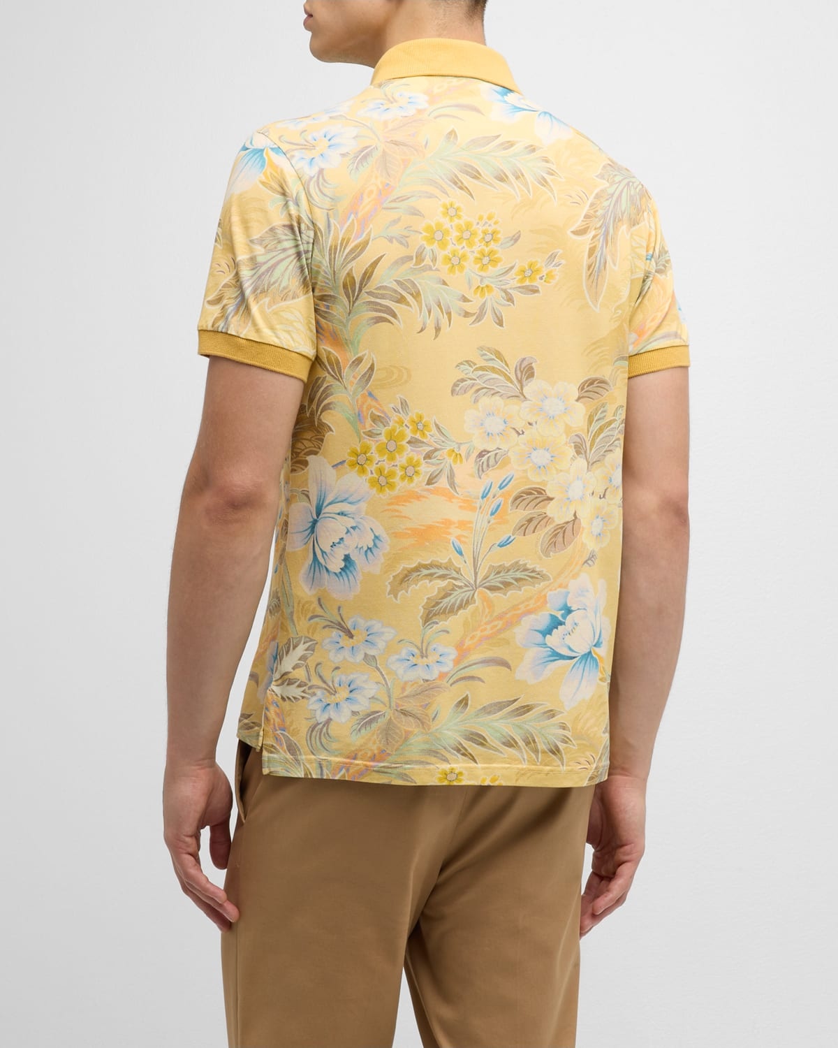 Men's Floral-Print Polo Shirt - 4