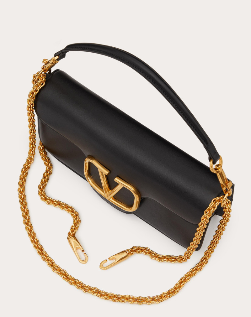VALENTINO GARAVANI LOCÒ CALFSKIN SHOULDER BAG 5