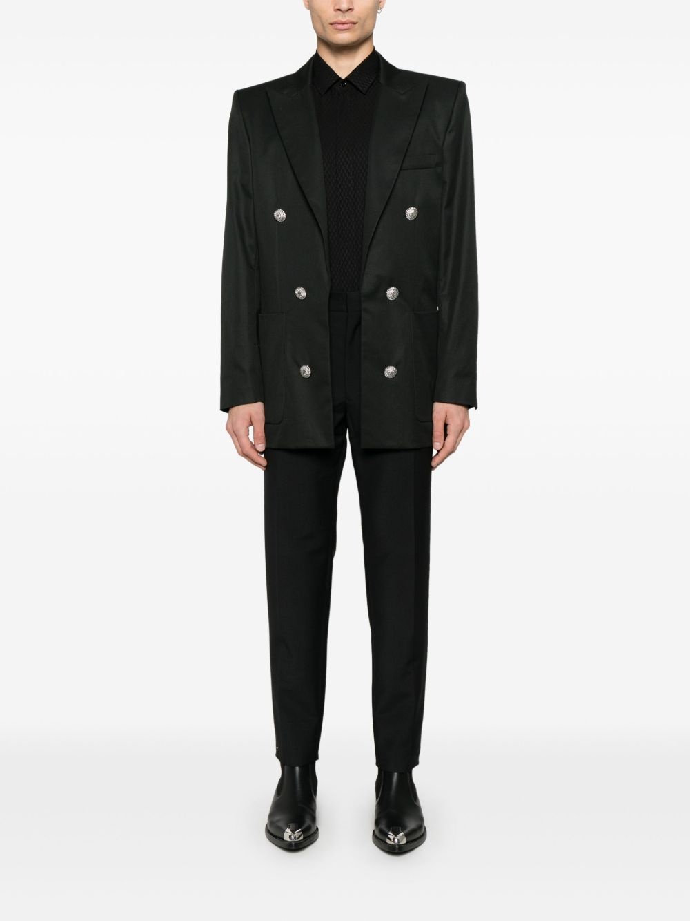 cotton blazer - 2