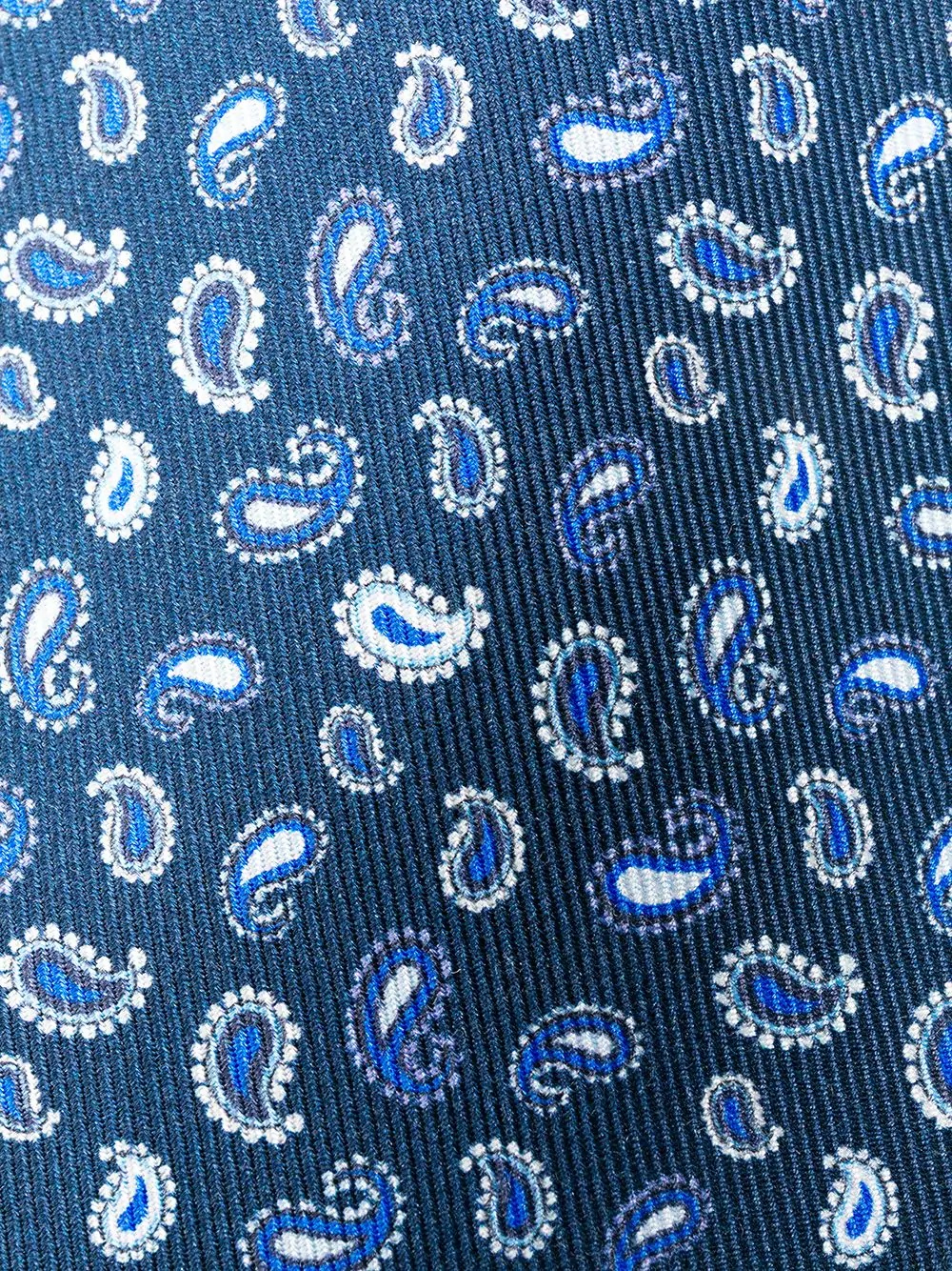 Micro paisley-print silk tie - 2