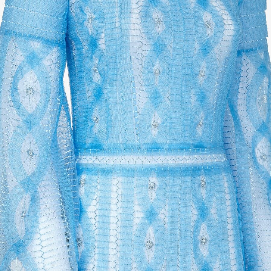 Light blue nylon dress - 3