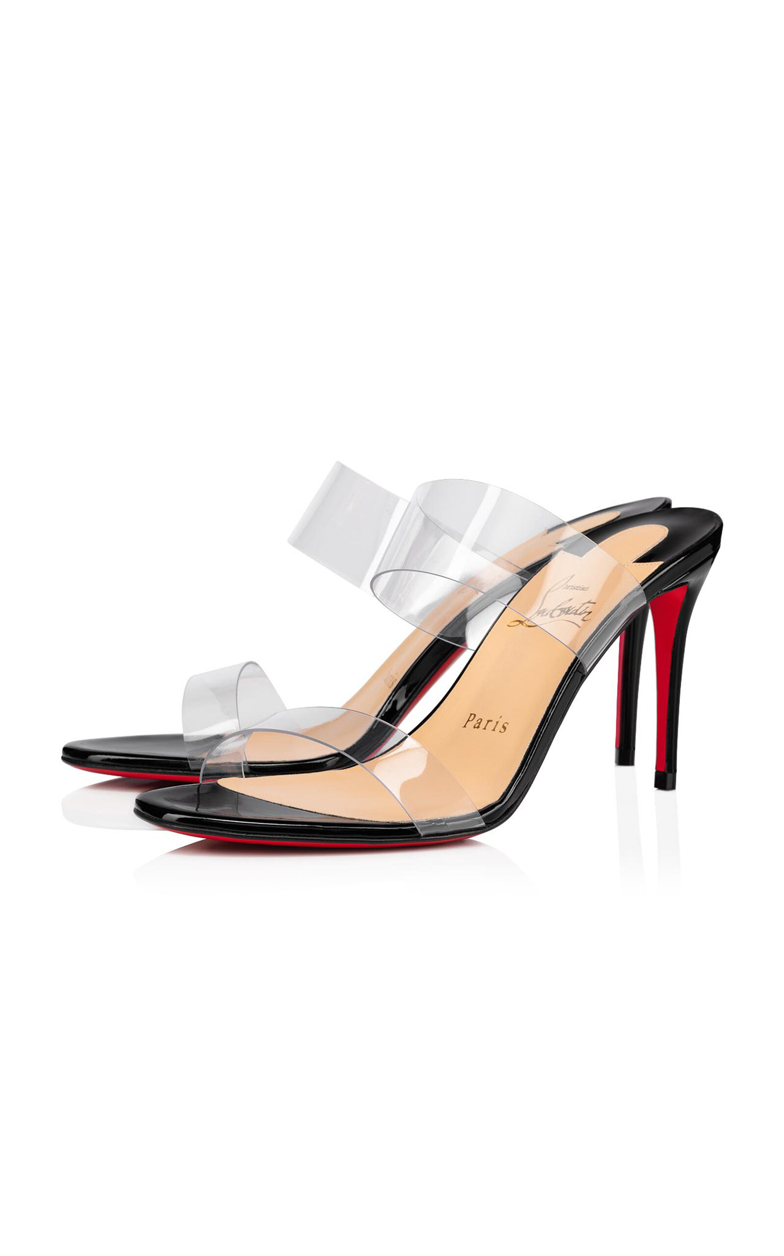 Just Nothing 85mm Patent PVC Sandals black - 4