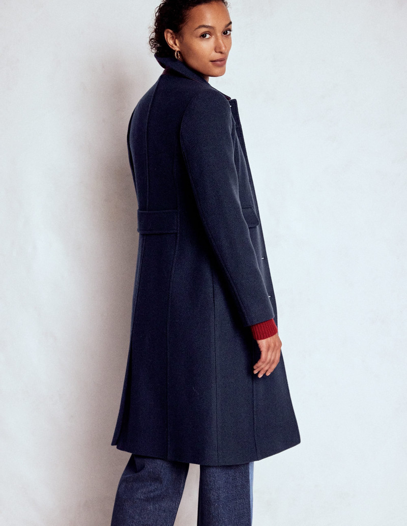 St Albans Fitted Coat-Navy 4