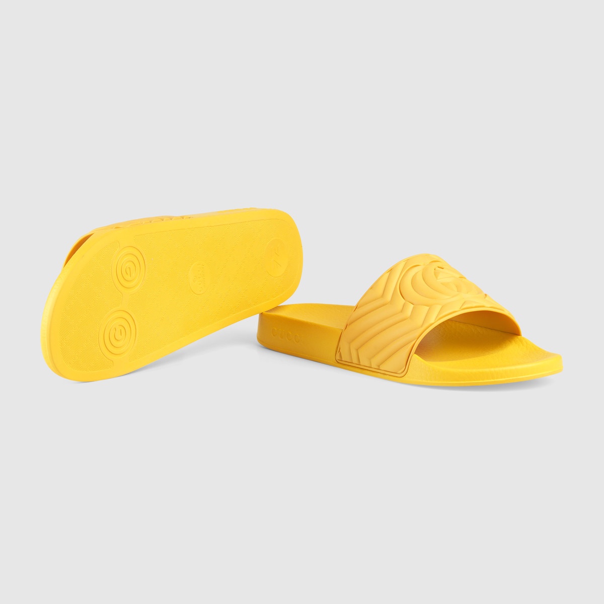 Men's matelassé rubber slide - 5