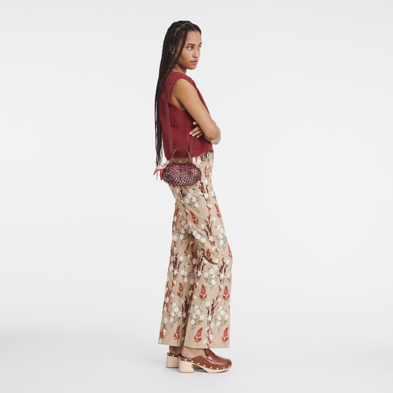 Longchamp Le Pliage Filet XS Mesh bag Mahogany - Canvas outlook