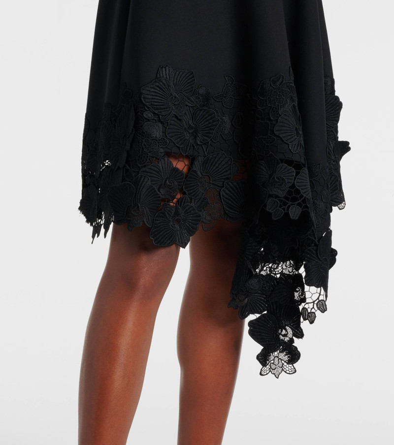 Asymmetric wool-blend midi dress 5